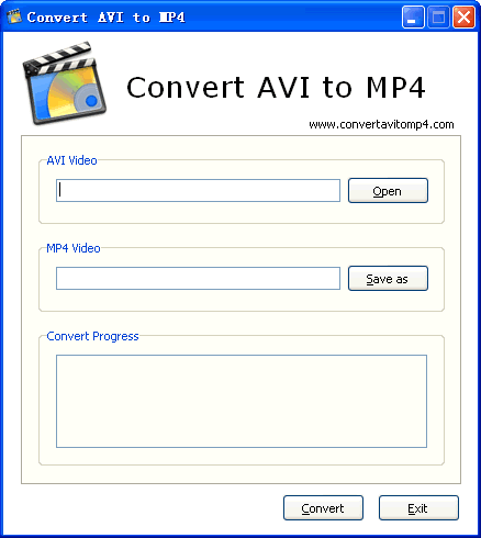 Convert mp4 into avi format